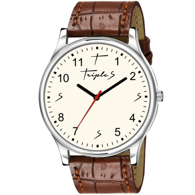 Alpha Ivory Analogue Watch of brand Triple S
