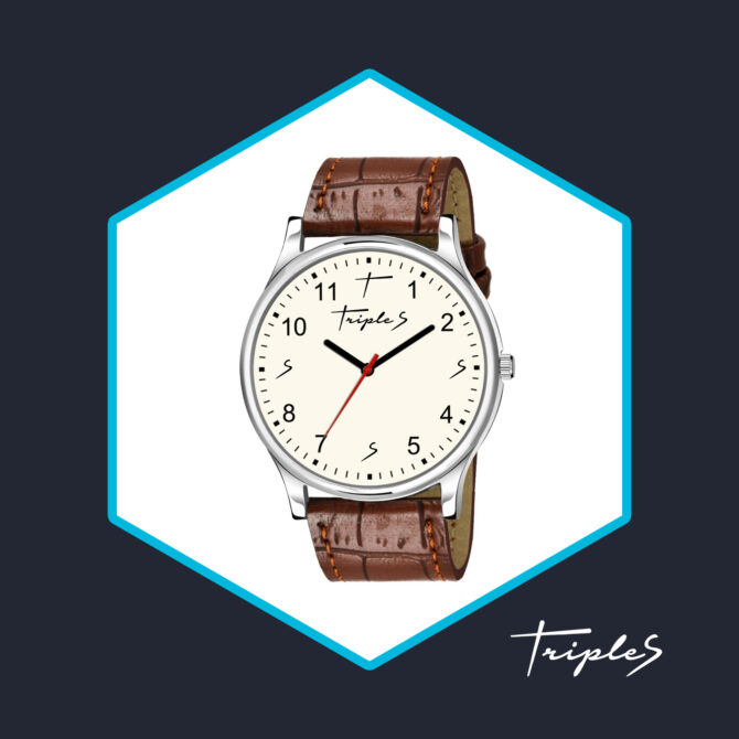Alpha Ivory Analogue Watch of brand Triple S