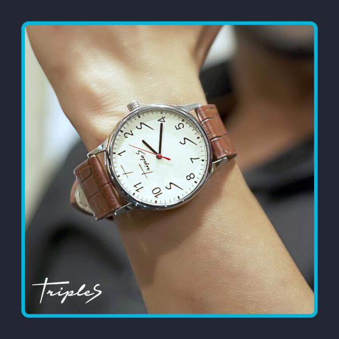 Alpha Ivory Analogue Watch of brand Triple S